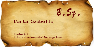 Barta Szabella névjegykártya
